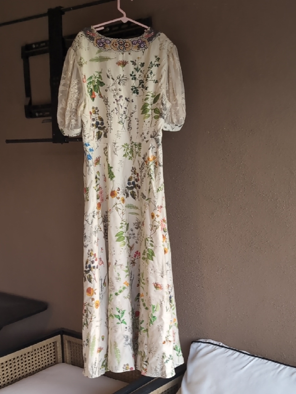 NWT Anthropologie Geisha Designs Donna Embroidered Floral Lace Dress S - Picture 6 of 8